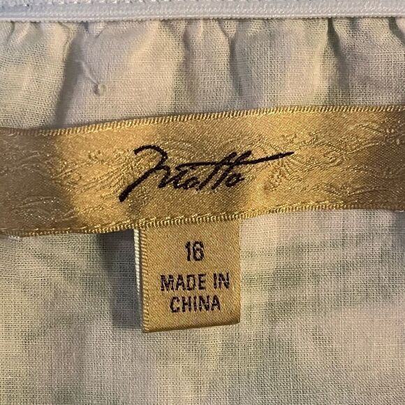 EUC Floral Boho Skirt Grn White 18 - Picture 7 of 9